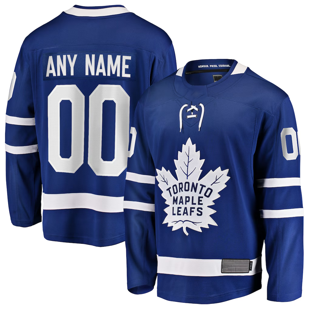 Fenge Custom T.Maple Leafs Blue Home Breakaway Jerseys