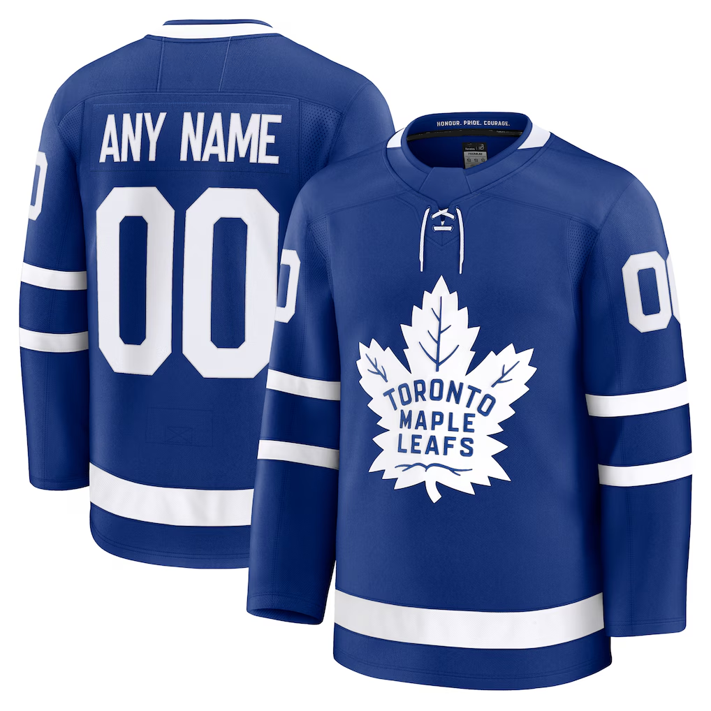 Fenge Custom T.Maple Leafs Blue Home Premium Jerseys