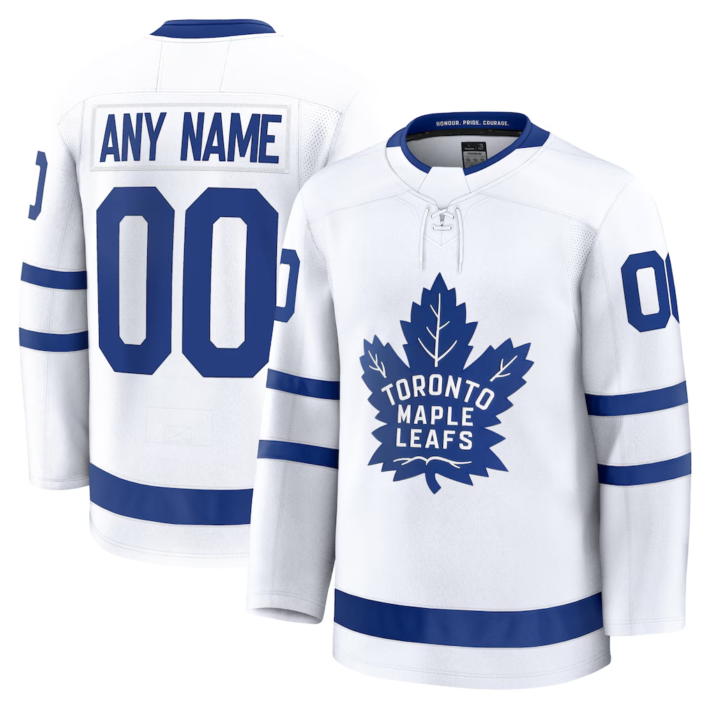 Fenge Custom T.Maple Leafs White Away Premium Jerseys