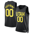 Fenge Custom U.Jazz Black 2022-2023 Swingman Jerseys- Statement Edition