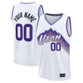 Fenge Custom U.Jazz Fanatics White Fast Break Replica Jerseys - Association Edition