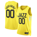 Fenge Custom U.Jazz Gold Swingman Jerseys - Icon Edition