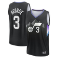 Fenge U.Jazz #3 Keyonte George Fanatics Black Fast Break Replica Jerseys - Statement Edition