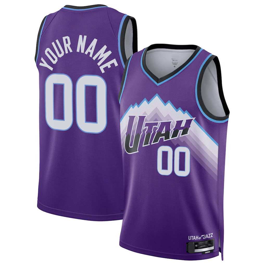 Fenge Custom U.Jazz Purple Swingman Jerseys - Icon Edition