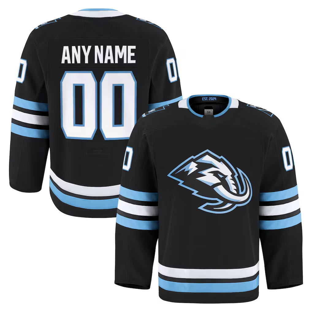 Fenge Custom U.Mammoth Black Home Authentic Pro Jerseys