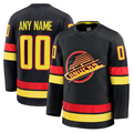 Fenge Custom V.Canucks Black Alternate Premium Jerseys