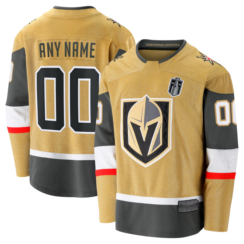 Fenge Custom V.Golden Knights Gold 2026 Stanley Cup Final Breakaway Jerseys