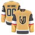 Fenge Custom V.Golden Knights Gold Home Authentic Pro Jerseys
