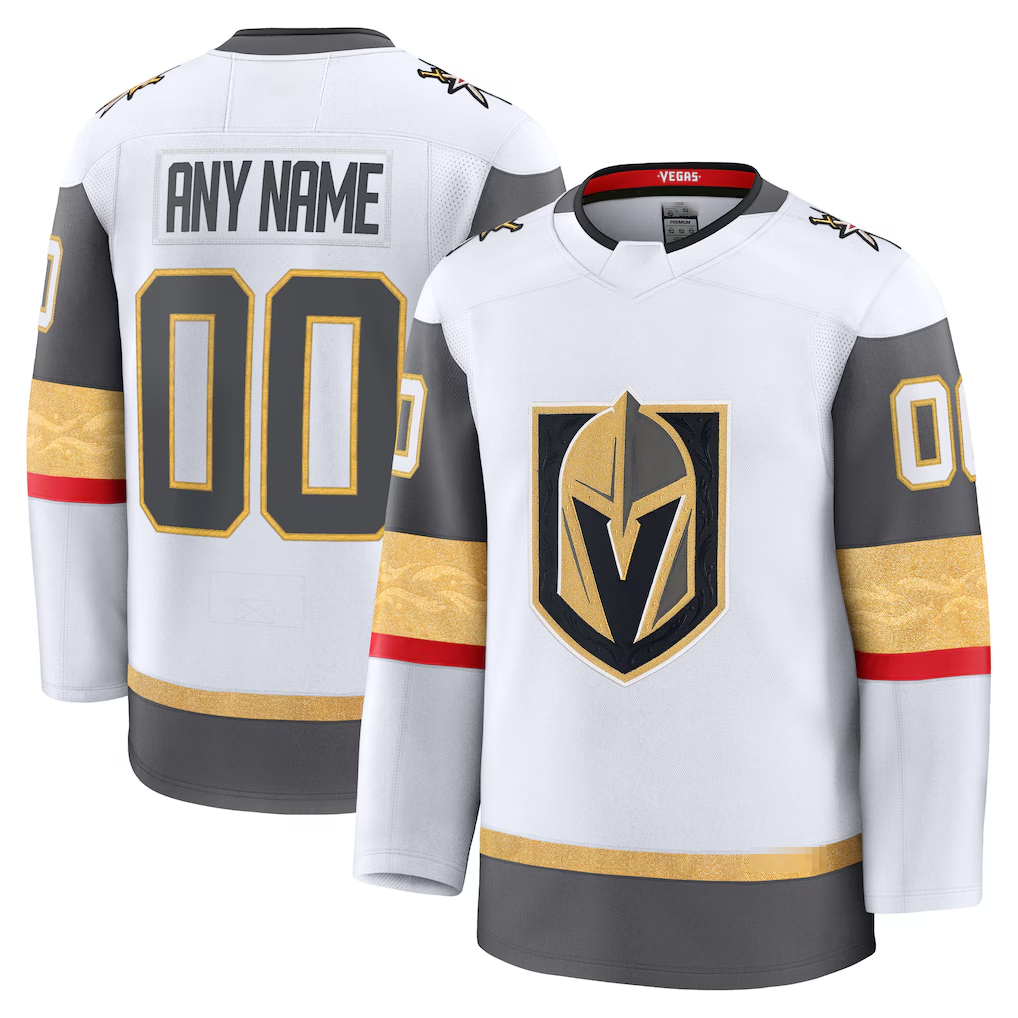 Fenge Custom V.Golden Knights White Away Premium Jerseys