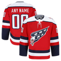 Fenge Custom W.Capitals Red Alternate Authentic Pro Jerseys
