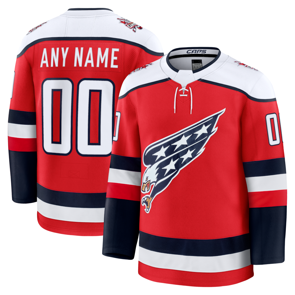 Fenge Custom W.Capitals Red Alternate Premium Jerseys