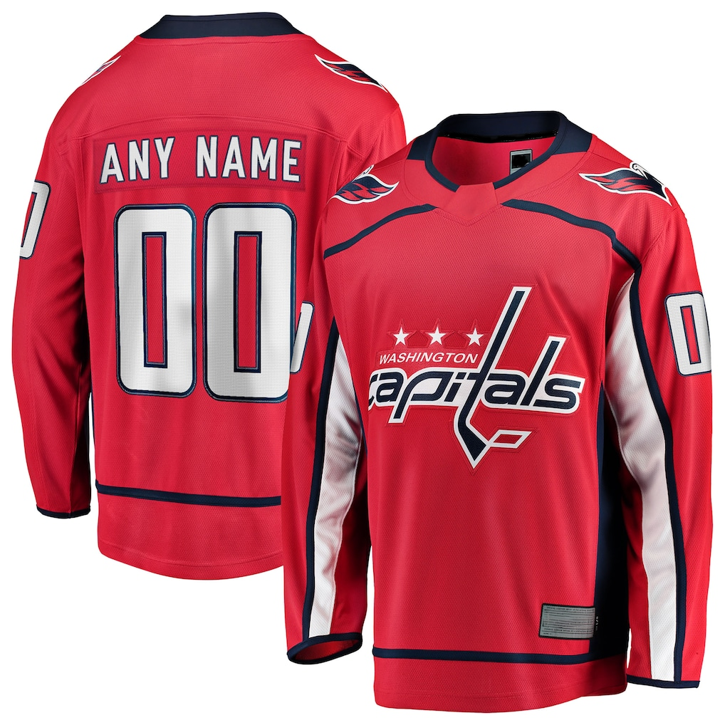 Fenge Custom W.Capitals Red Home Breakaway Jerseys