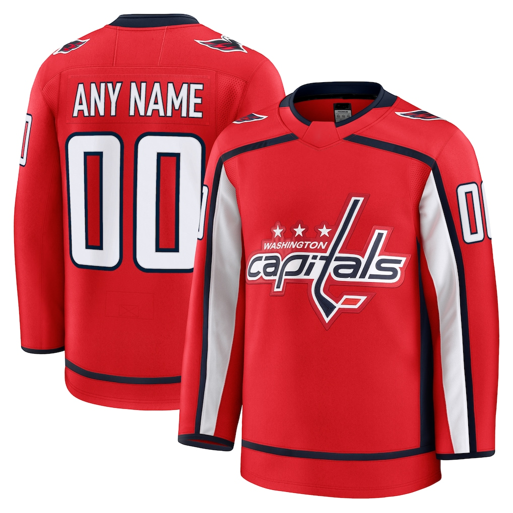 Fenge Custom W.Capitals Red Home Premium Jerseys