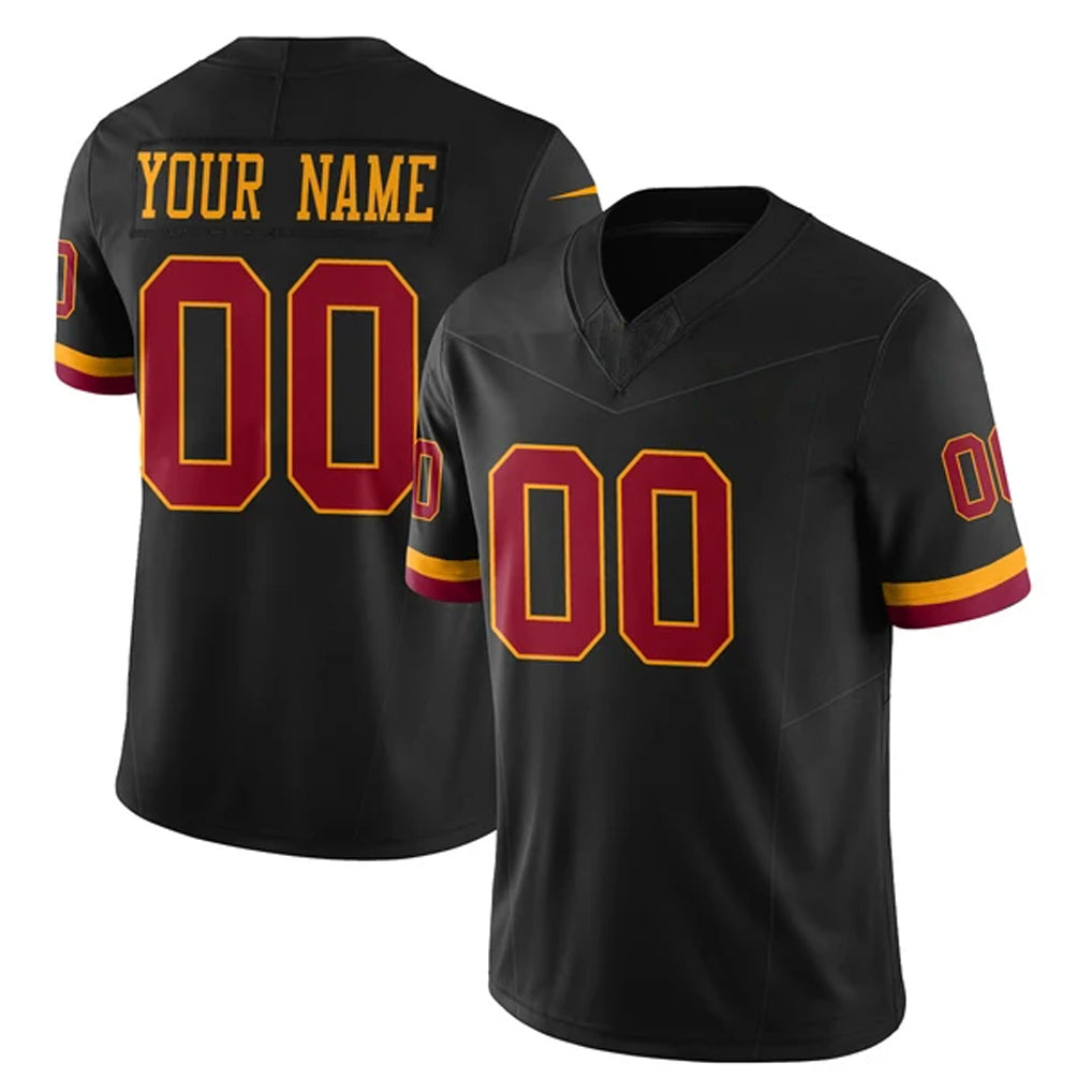 Fenge Custom W.Commanders Black Limited Vapor Home Game Any Name & Numbers Stitched Jerseys