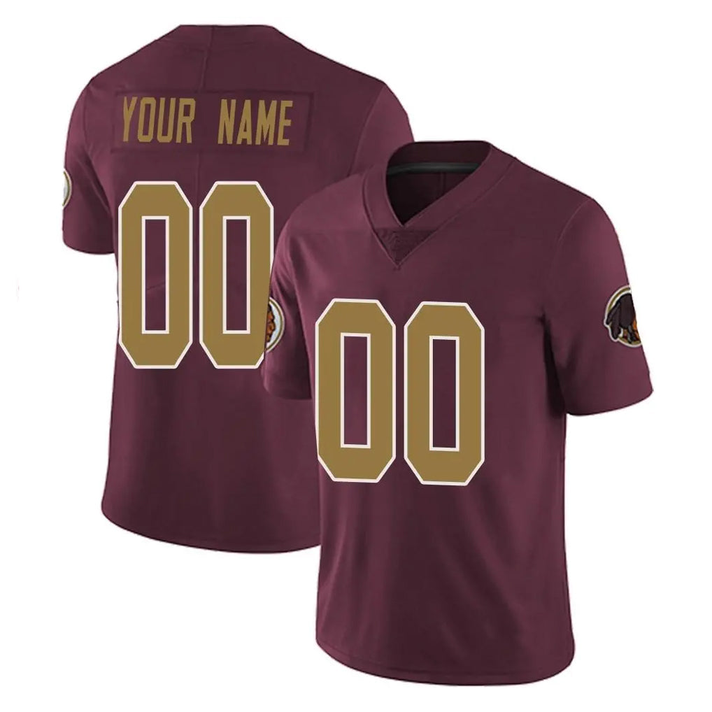 Fenge Custom W.Commanders Burgundy Alternate Vapor Untouchable Home Game Any Name & Numbers Stitched Jerseys