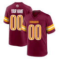Fenge Custom W.Commanders Burgundy Home Game Any Name & Numbers Stitched Jerseys
