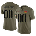 Fenge Custom W.Commanders Olive Salute To Service Limited Home Game Any Name & Numbers Stitched Jerseys