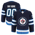 Fenge Custom W.Jets Navy Home Authentic Pro Jerseys