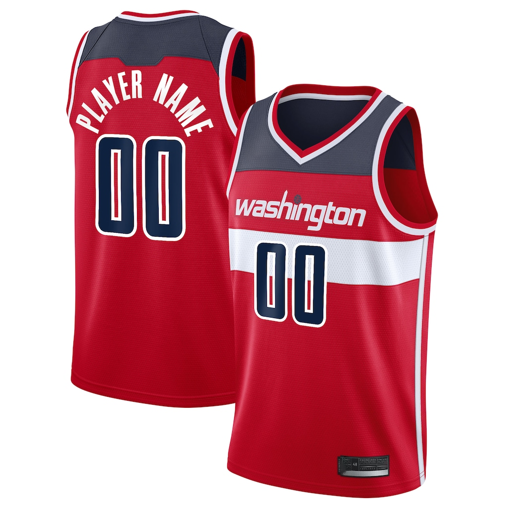 Fenge Custom W.Wizards Red 2020-21 Swingman Jerseys - Icon Edition