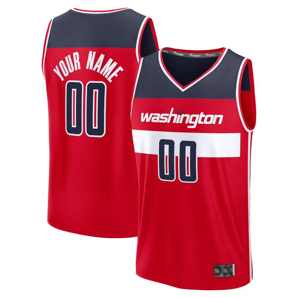 Fenge Custom W.Wizards Red Fastbreak Jerseys - Icon Edition