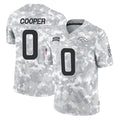 Fenge D.Broncos #0 Jonathon Cooper Player Arctic Camo Salute To Service Limited Stitched Jerseys