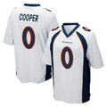 Fenge D.Broncos #0 Jonathon Cooper Player White Game Stitched Jerseys