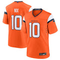 Fenge D.Broncos #10 Bo Nix Orange 2024 Draft First Round Pick Player Game Jersey American Stitched Jerseys