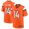 Fenge D.Broncos #14 Courtland Sutton Orange Game Jersey American Stitched  Jerseys