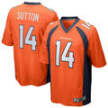 Fenge D.Broncos #14 Courtland Sutton Orange Replica Game Stitched Jerseys