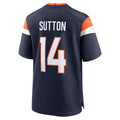 Fenge D.Broncos #14 Courtland Sutton Player Navy Home Game Stitched Jerseys