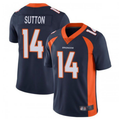 Fenge D.Broncos #14 Courtland Sutton Player Navy Limited Stitched Jerseys