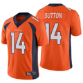 Fenge D.Broncos #14 Courtland Sutton Player Orange Limited Stitched Jerseys