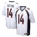 Fenge D.Broncos #14 Courtland Sutton Player White Game Stitched Jerseys