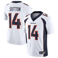 Fenge D.Broncos #14 Courtland Sutton Player White Replica Game Stitched Jerseys
