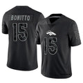 Fenge D.Broncos #15 Nik Bonitto Player Black RFLCTV Limited Stitched Jerseys