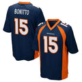 Fenge D.Broncos #15 Nik Bonitto Player Navy Game Stitched Jerseys