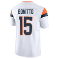 Fenge D.Broncos #15 Nik Bonitto Player White Vapor F.U.S.E. Limited Stitched Jerseys