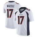 Fenge D.Broncos #17 Jaylen Waddle Player White Vapor Untouchable Limited Home Game Stitched Jerseys