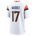 Fenge D.Broncos #17 Jaylen Waddle White Game Stitched Jerseys