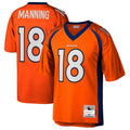 Fenge D.Broncos #18 Peyton Manning Player Mitchell & Ness Orange Legacy Replica Stitched Jerseys