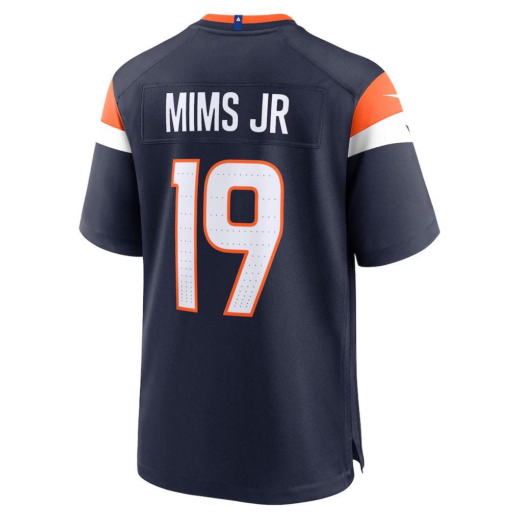 Fenge D.Broncos #19 Marvin Mims Jr Navy Alternate Game Stitched Jerseys