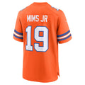 Fenge D.Broncos #19 Marvin Mims Jr Orange Mile High Collection 1977 Throwback Player Game Stitched Jerseys