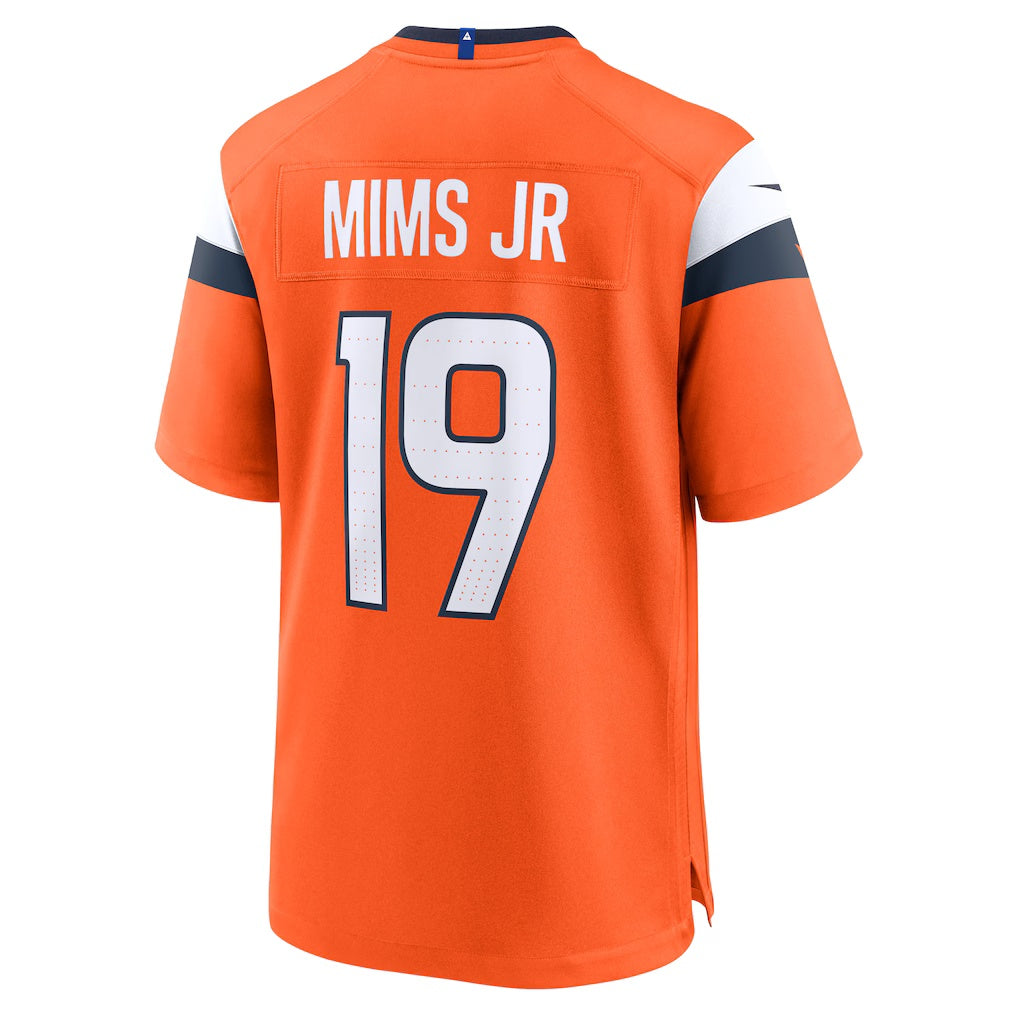Fenge D.Broncos #19 Marvin Mims Jr Orange Team Game Stitched Jerseys