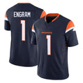 Fenge D.Broncos #1 Evan Engram Player Navy Limited Vapor F.U.S.E. Home Game Stitched Jerseys