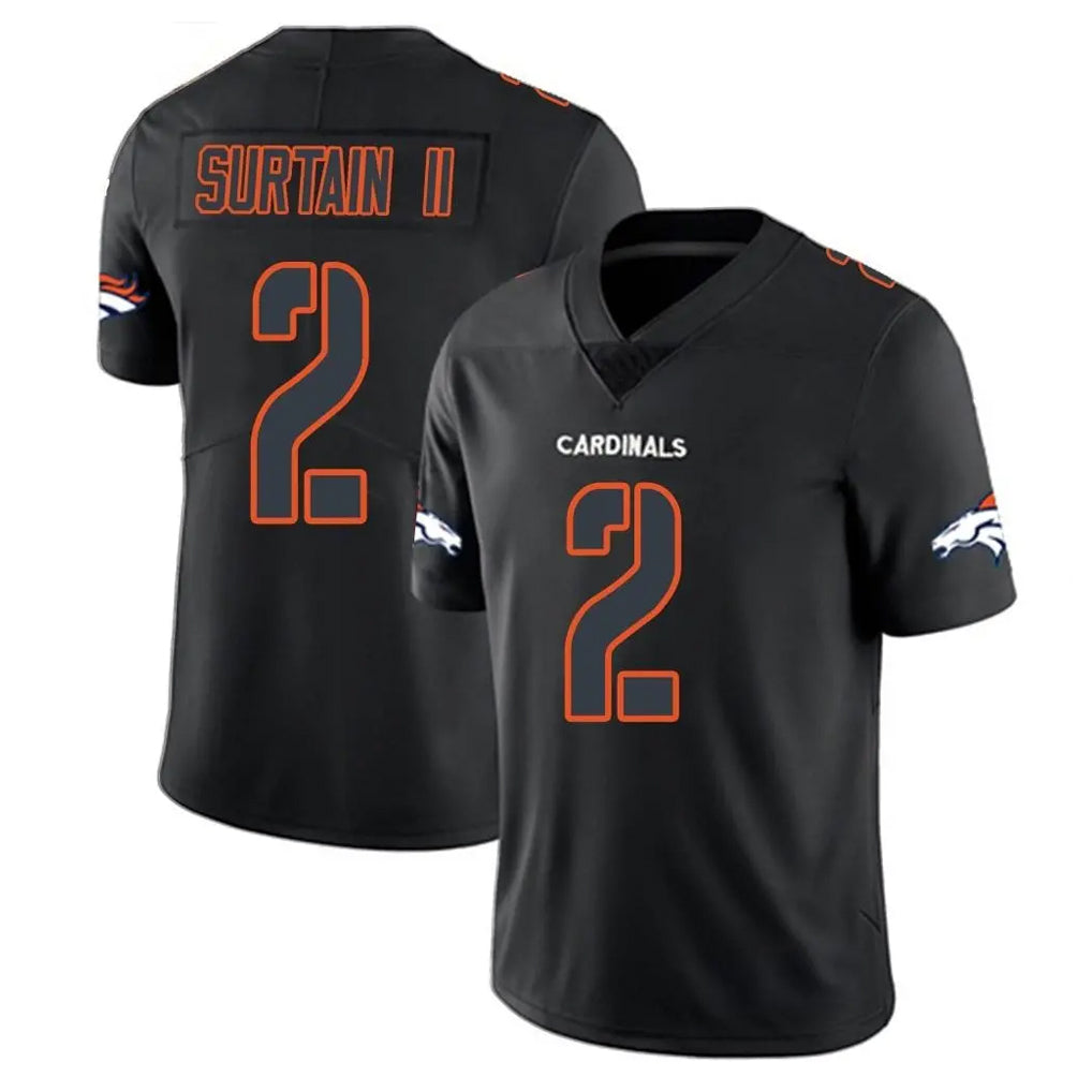 Fenge D.Broncos #2 Pat Surtain II Player Black Impact Limited Game Stitched Jerseys