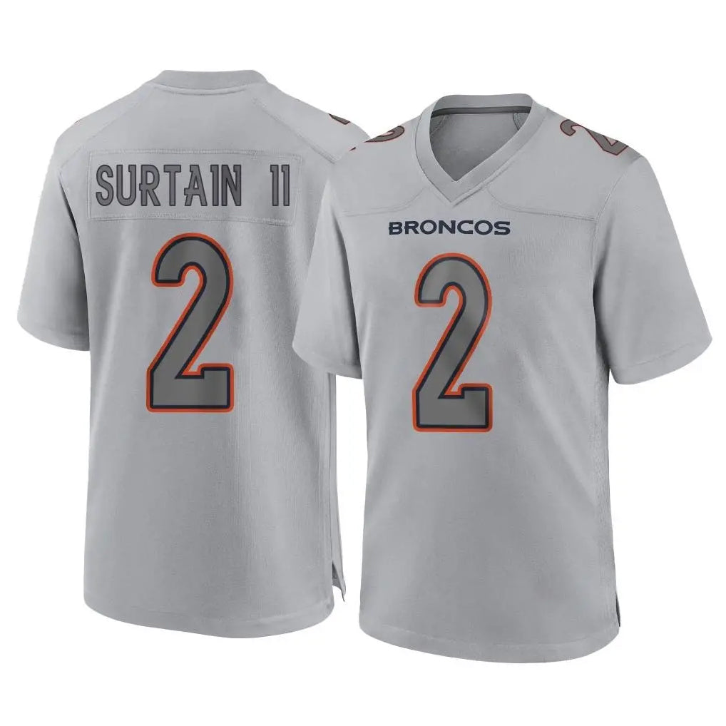 Fenge D.Broncos #2 Pat Surtain II Player Gray Atmosphere Fashion Limited Game Stitched Jerseys