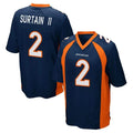 Fenge D.Broncos #2 Pat Surtain II Player Navy Game Stitched Jerseys