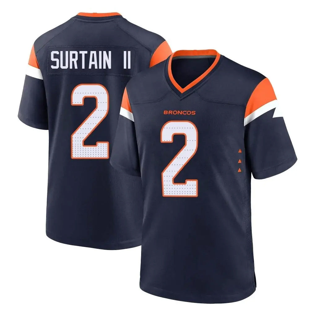 Fenge D.Broncos #2 Pat Surtain II Player Navy Home Game Stitched Jerseys