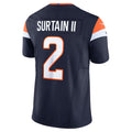 Fenge D.Broncos #2 Patrick Surtain II Player Navy Vapor F.U.S.E. Limited  Stitched Jerseys