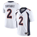 Fenge D.Broncos #2 Patrick Surtain II Player White Vapor Untouchable Limited Stitched Jerseys
